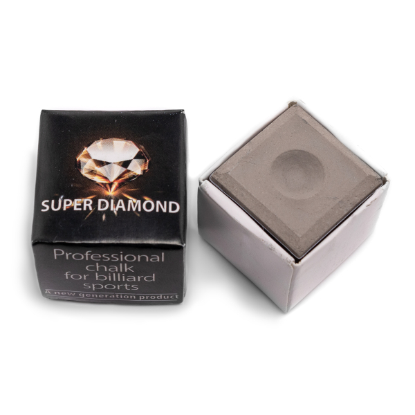Мел для бильярда «SUPER DIAMOND» черный с ямочкой (1 шт.)