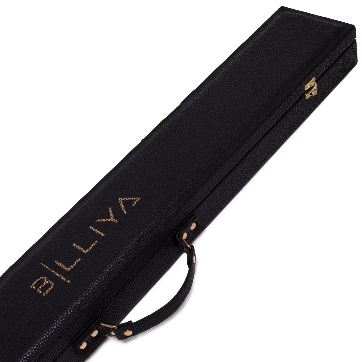 Кейс "Billiya" для 2-х складного кия з подовжувачем, Екошкіра, замш, чорний